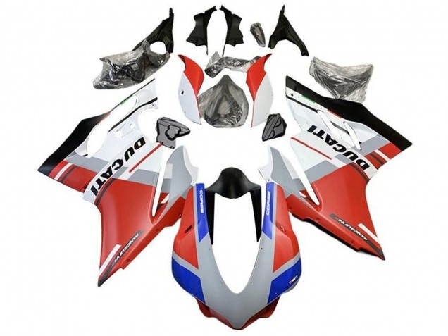 Preisgünstige Ducati 959/1299 Motorrad Verkleidung 2015-2020 - Weiss Rot Blau Matt Schwarz