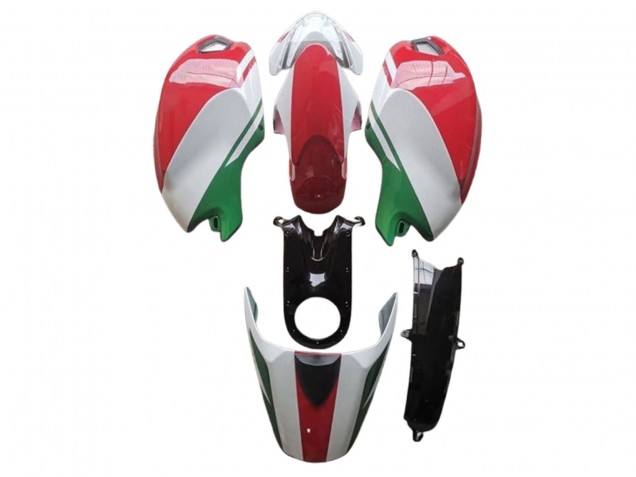 Preisgünstige Ducati Monster 696 796 1100 1100S Motorrad Verkleidung 2008-2012 - Weiss Rot Grun