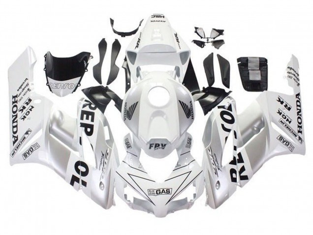Preisgünstige Honda CBR1000RR Motorrad Verkleidung 2004-2005 - Weiss Silber Schwarz Repsol