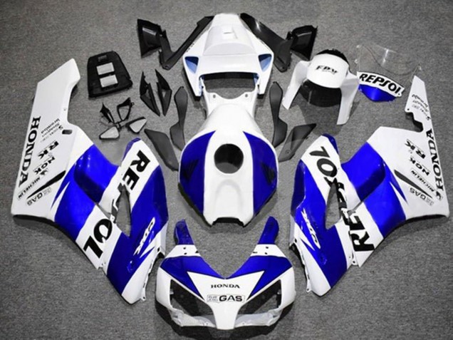 Preisgünstige Honda CBR1000RR Motorrad Verkleidung 2004-2005 - Weiss Blau Schwarz Repsol