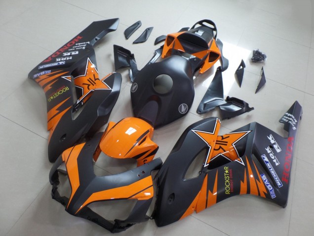 Preisgünstige Honda CBR1000RR Motorrad Verkleidung 2004-2005 - Orange Matt Schwarz RockStar