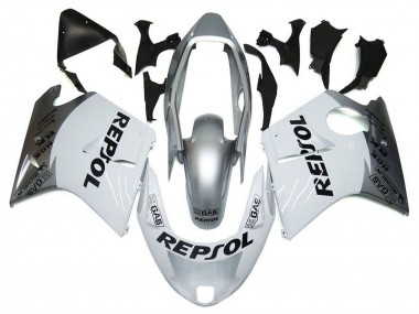 Preisgünstige Honda CBR1100XX Blackbird Motorrad Verkleidung 1996-2007 - Silber Weiss Grau Schwarz Repsol