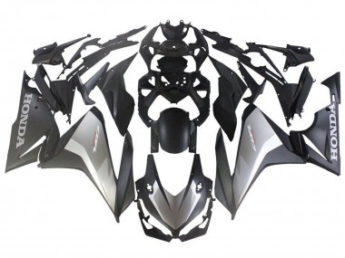 Preisgünstige Honda CBR500R Abs Motorrad Verkleidungen 2022-2023 - Silber Grau Matt Schwarz
