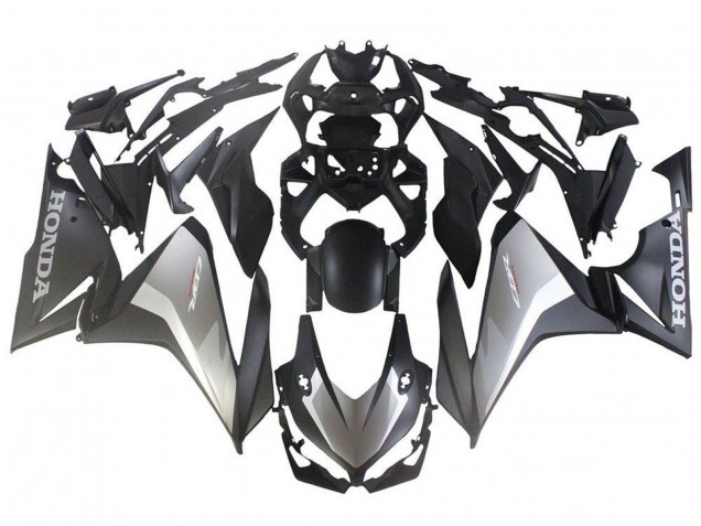 Preisgünstige Honda CBR500R Abs Motorrad Verkleidungen 2022-2023 - Silber Grau Matt Schwarz