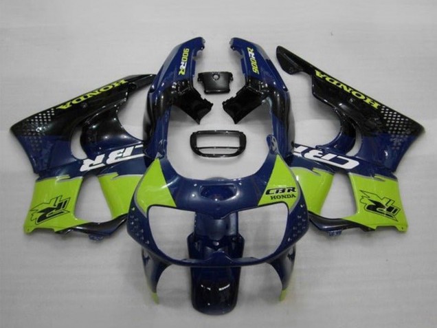 Preisgünstige Honda CBR900RR 893 Motorrad Verkleidung 1994-1995 - Blau Grun Glanzendes Schwarz