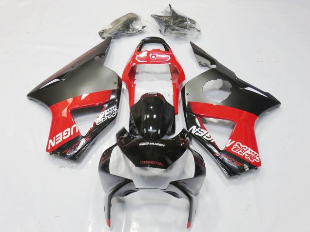 Preisgünstige Honda CBR900RR 954 Motorrad Verkleidung 2002-2003 - Grau Rot Glanzendes Schwarz Mugen