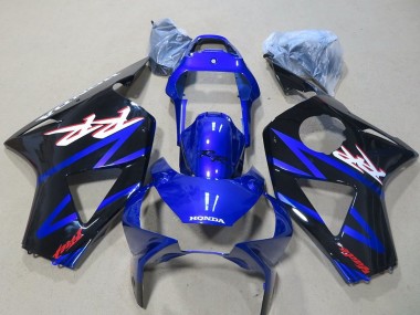 Preisgünstige Honda CBR900RR 954 Motorrad Verkleidung 2002-2003 - Blau Glanzendes Schwarz