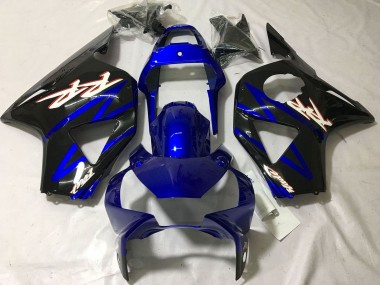 Preisgünstige Honda CBR900RR 954 Motorrad Verkleidung 2002-2003 - Blau Glanzendes Schwarz