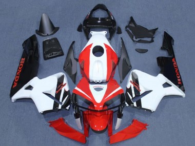 Preisgünstige Honda CBR600RR Motorrad Verkleidung 2005-2006 - Schwarz Weiss Rot