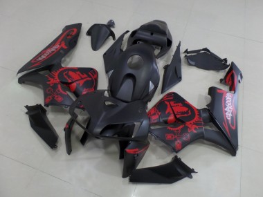 Preisgünstige Honda CBR600RR Motorrad Verkleidung 2005-2006 - Matt Schwarz Matt Rot Gear