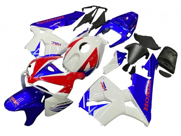 Preisgünstige Honda CBR600RR Motorrad Verkleidung 2005-2006 - Weiss Rot Blau HRC