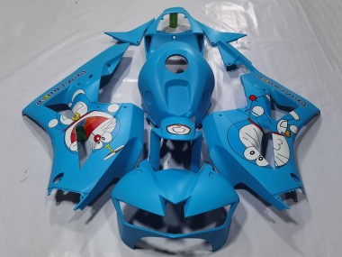 Preisgünstige Honda CBR600RR Motorrad Verkleidung 2013-2023 - Hellblau Doraemon