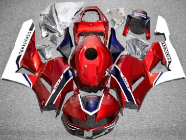 Preisgünstige Honda CBR600RR Motorrad Verkleidung 2013-2023 - Weiss Rot Blau