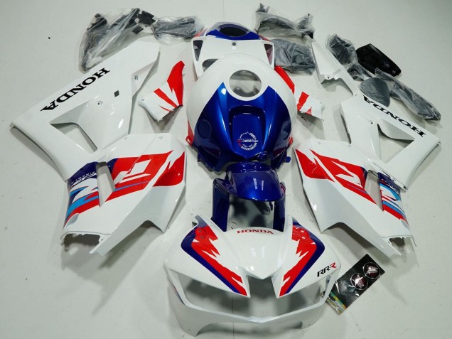 Preisgünstige Honda CBR600RR Motorrad Verkleidung 2013-2023 - Weiss Rot Blau Fireblade