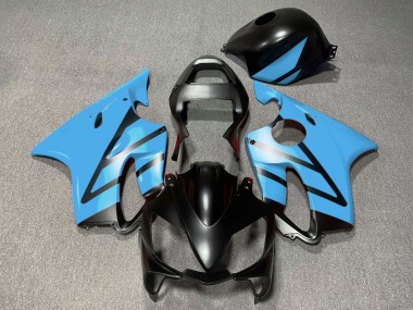 Preisgünstige Honda CBR600 F4i Motorrad Verkleidung 2001-2003 - Hellblau Matt Schwarz
