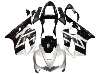 Preisgünstige Honda CBR600 F4i Motorrad Verkleidung 2001-2003 - Silber Glanzendes Schwarz