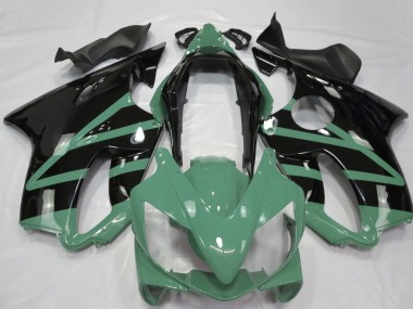 Preisgünstige Honda CBR600 F4i Motorrad Verkleidung 2004-2007 - Moss Grun Glanzendes Schwarz