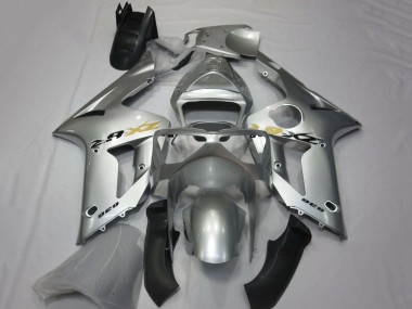 Preisgünstige Kawasaki ZX6R Motorrad Verkleidung 2003-2004 - Silber