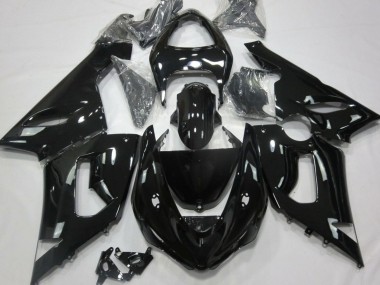 Preisgünstige Kawasaki ZX6R Motorrad Verkleidung 2005-2006 - Glanzendes Schwarz