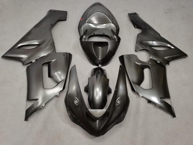 Preisgünstige Kawasaki ZX6R Motorrad Verkleidung 2005-2006 - Flussiges Silber