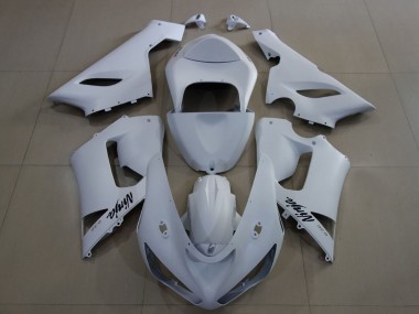 Preisgünstige Kawasaki ZX6R Motorrad Verkleidung 2005-2006 - Matt Weiss