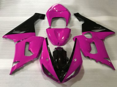 Preisgünstige Kawasaki ZX6R Motorrad Verkleidung 2005-2006 - Rosa Schwarz