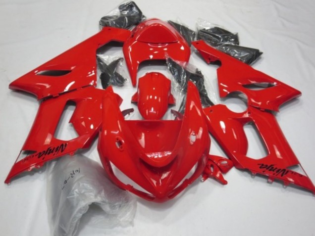 Preisgünstige Kawasaki ZX6R Motorrad Verkleidung 2005-2006 - Rot