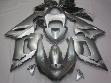 Preisgünstige Kawasaki ZX6R Motorrad Verkleidung 2005-2006 - Silber