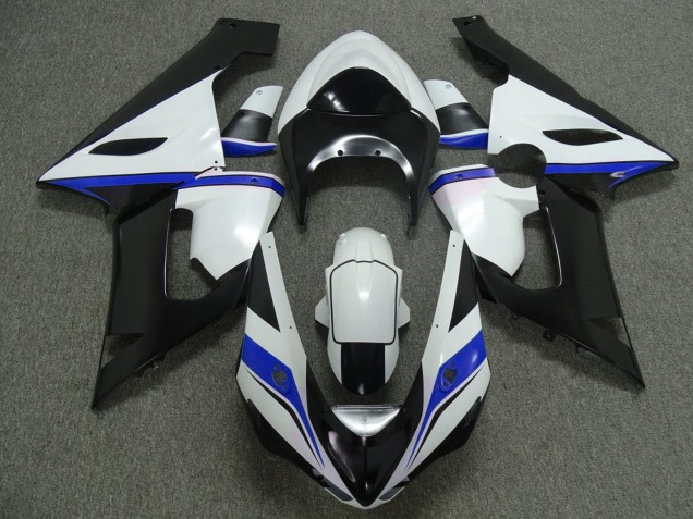 Preisgünstige Kawasaki ZX6R Motorrad Verkleidung 2005-2006 - Weiss Schwarz Blau