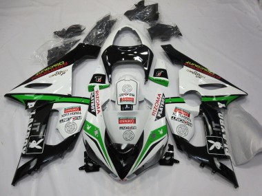 Preisgünstige Kawasaki ZX6R Motorrad Verkleidung 2005-2006 - Weiss Schwarz Grun Rot Rizoma Playboy
