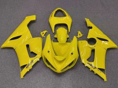 Preisgünstige Kawasaki ZX6R Motorrad Verkleidung 2005-2006 - Gelb