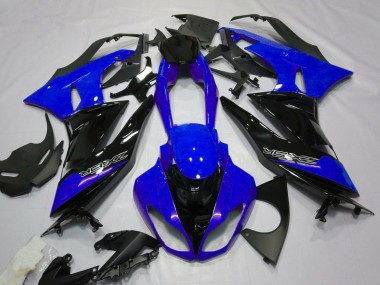 Preisgünstige Kawasaki ZX6R Motorrad Verkleidung 2007-2008 - Blau Schwarz Weiss