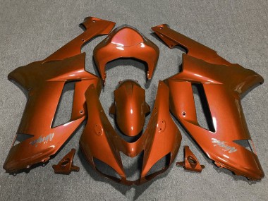 Preisgünstige Kawasaki ZX6R Motorrad Verkleidung 2007-2008 - Orange