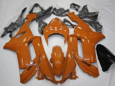 Preisgünstige Kawasaki ZX6R Motorrad Verkleidung 2007-2008 - Orange Schwarz