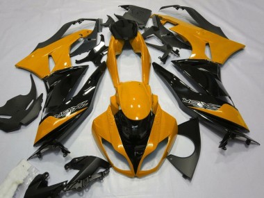Preisgünstige Kawasaki ZX6R Motorrad Verkleidung 2007-2008 - Orange Schwarz