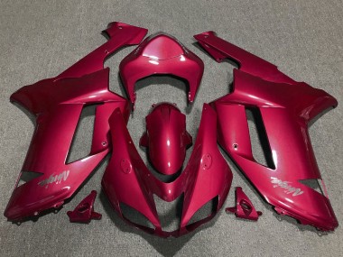 Preisgünstige Kawasaki ZX6R Motorrad Verkleidung 2007-2008 - Rot Chrome