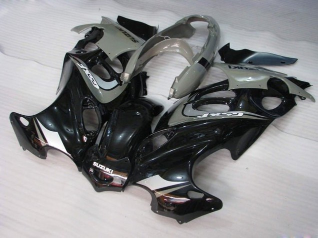 Preisgünstige Suzuki GSX600F/GSX750F Motorrad Verkleidung 2004-2006 - Glanzendes Schwarz Grau