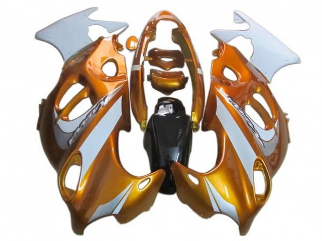 Preisgünstige Suzuki GSX600F/GSX750F Motorrad Verkleidung 2004-2006 - Orange Weiss