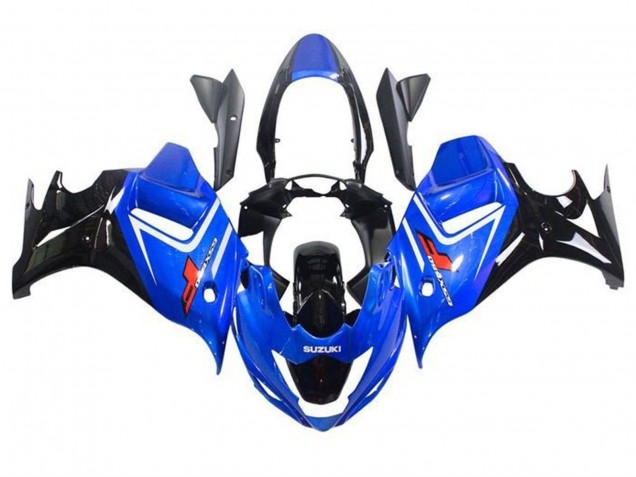Preisgünstige Suzuki GSX650F Motorrad Verkleidung 2008-2013 - Blau Weiss Glanzendes Schwarz