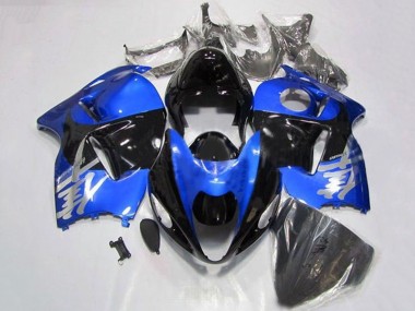 Preisgünstige Suzuki GSXR 1300 Hayabusa Motorrad Verkleidung 1996-2007 - Blau Chrome Schwarz