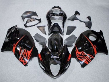 Preisgünstige Suzuki GSXR 1300 Hayabusa Motorrad Verkleidung 1996-2007 - Glanzendes Schwarz Rot