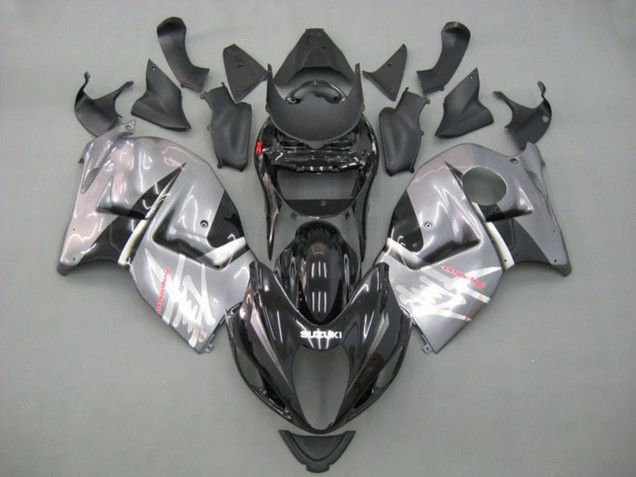 Preisgünstige Suzuki GSXR 1300 Hayabusa Motorrad Verkleidung 1996-2007 - Schwarz Grau Silber