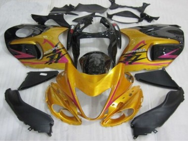 Preisgünstige Suzuki GSXR 1300 Hayabusa Motorrad Verkleidung 1996-2007 - Gold Schwarz Rosa