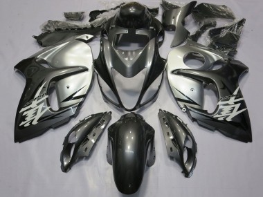 Preisgünstige Suzuki GSXR 1300 Hayabusa Motorrad Verkleidung 2008-2020 - Silber Grau