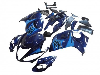 Preisgünstige Suzuki GSXR 1300 Hayabusa Motorrad Verkleidung 2008-2020 - Dunkel Blau Hellblau