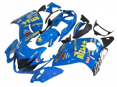 Preisgünstige Suzuki GSXR 1300 Hayabusa Motorrad Verkleidung 2008-2020 - Blau Gold Rizla