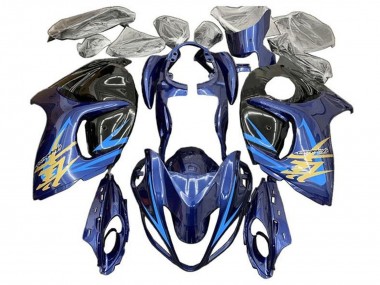 Preisgünstige Suzuki GSXR 1300 Hayabusa Motorrad Verkleidung 2008-2020 - Blau Schwarz Hellblau Gold