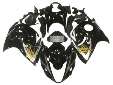 Preisgünstige Suzuki GSXR 1300 Hayabusa Motorrad Verkleidung 2008-2020 - Glanzendes Schwarz Silber Gold