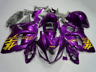 Preisgünstige Suzuki GSXR 1300 Hayabusa Motorrad Verkleidung 2008-2020 - Lila Gelb