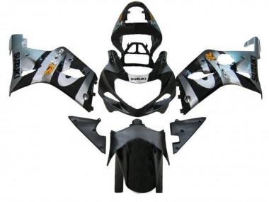 Preisgünstige Suzuki GSXR1000 Motorrad Verkleidung 2000-2002 - Silber Schwarz Orange